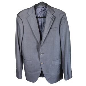 Knot Standard Blazer Mens 40 R Gray Loro Piana Super 150s Wool Tailored Jacket